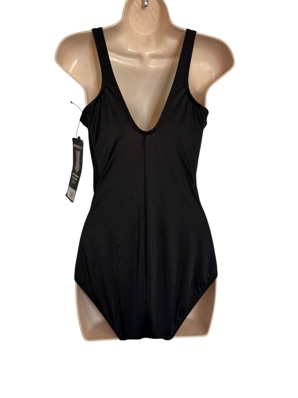 Miraclesuit Arden Size 10DD Black High Neck One Piece Swim NWT $178 - Picture 4 of 16